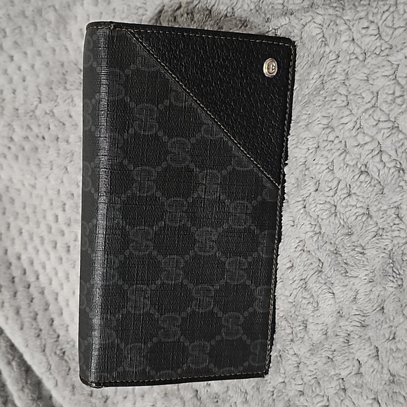 Rare Vintage GUCCI ANNIVERSARY long wallet with coin pouch. - Picture 1 of 12